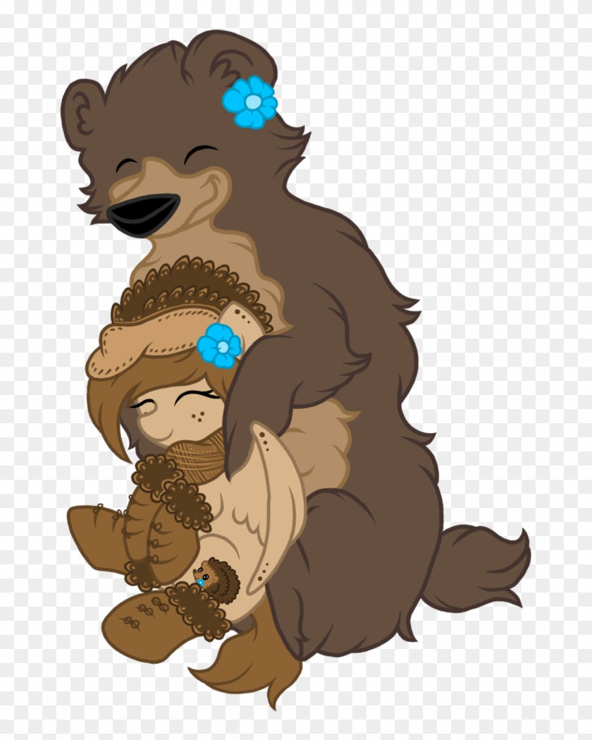 Cartoon Bear Hug Clipart - Hug Bear Cartoon - Free Transparent PNG Clipart  Images Download