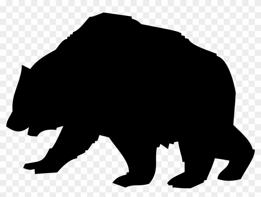Silhouette Of A Bear - Scalable Vector Graphics #200911