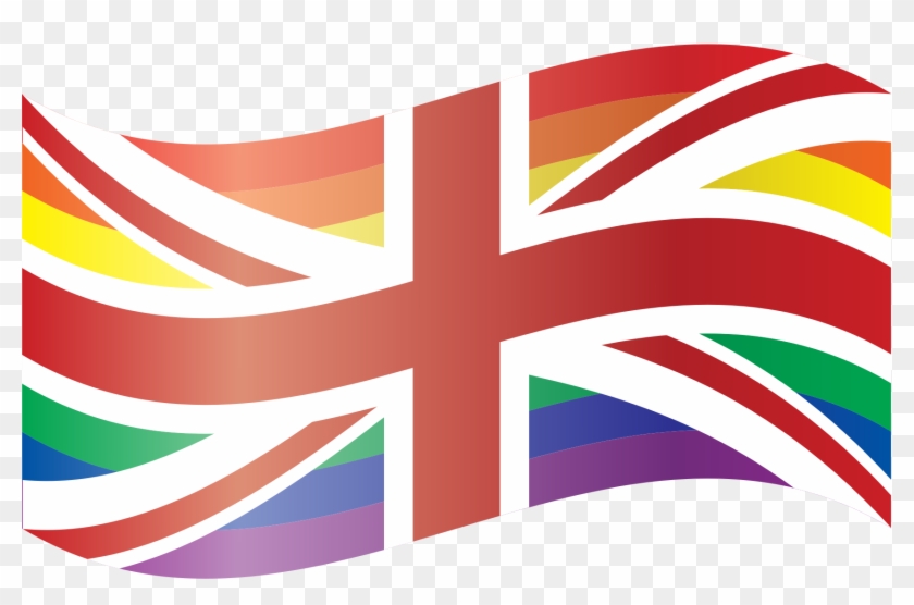 Union Jack Banner - Rainbow Flag British Flag #201008
