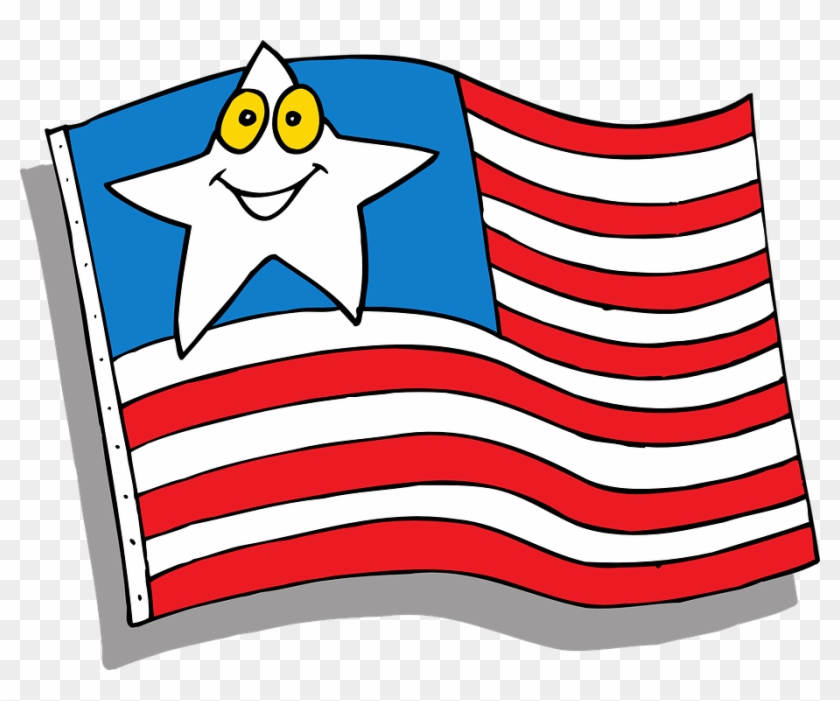 American Flag Cartoon Clipart - Cartoon Pictures Of Flags #201009