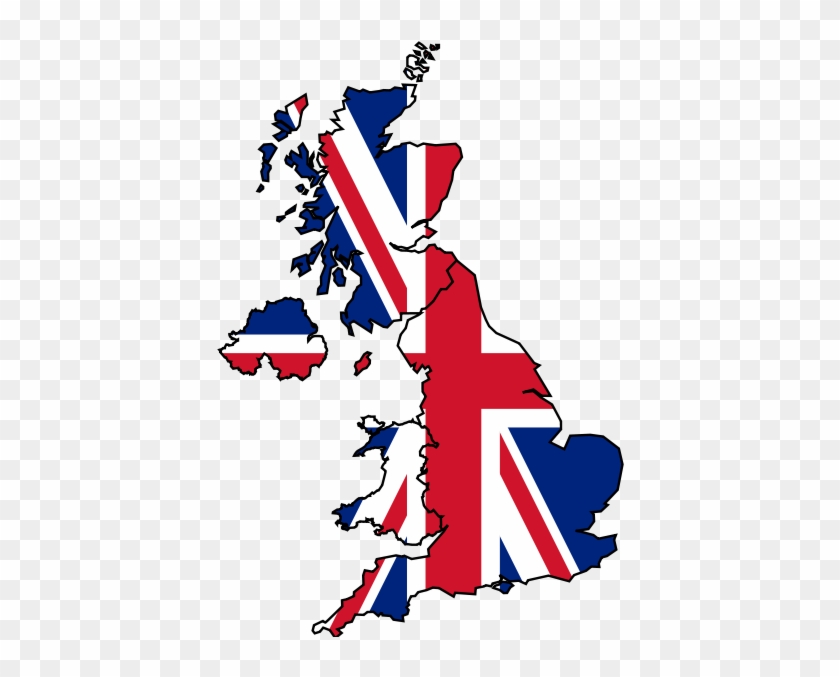 Briton Flag Map - Union Jack Great Britain #201048