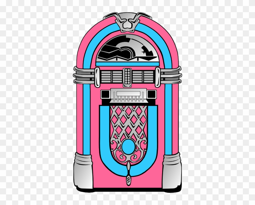 Pink And Blue Jukebox Clip Art - Grease Coloring Pages #201108