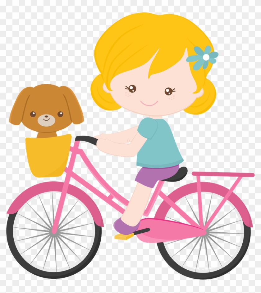 Bike, Girls, Bicycle Painting, Clip Art, Painted Stones, - Clip Art #201131