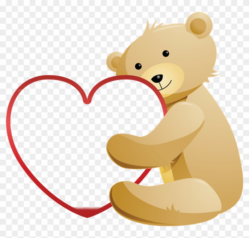 Teddy Bear And Heart - Teddy Bear Love Heart #201177