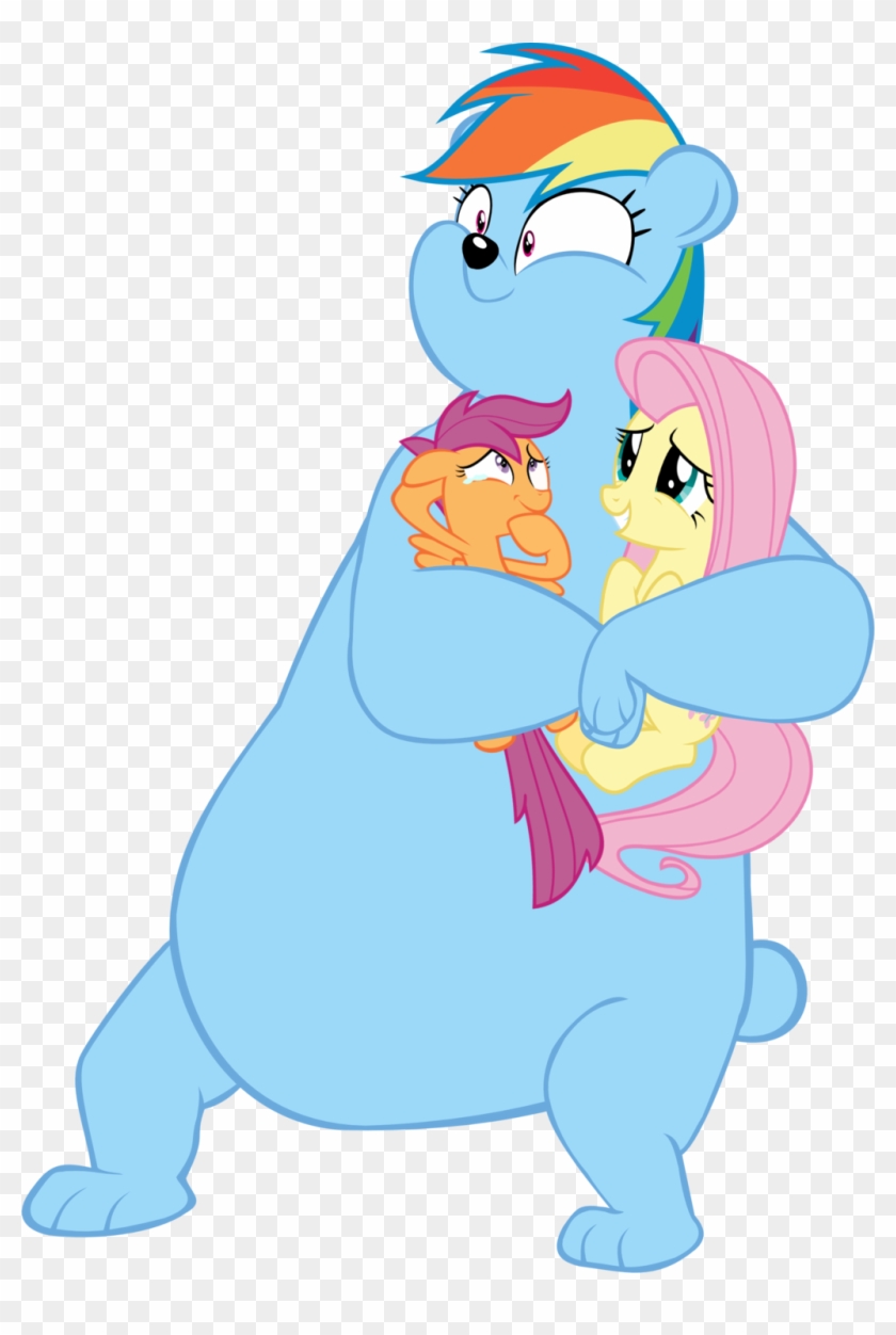 Megarainbowdash2000 Rainbear Dash Bear Hugs Her Best - My Little Pony: Friendship Is Magic #201199