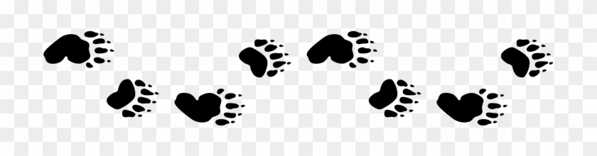 Picture - Bear Tracks Clip Art #201234