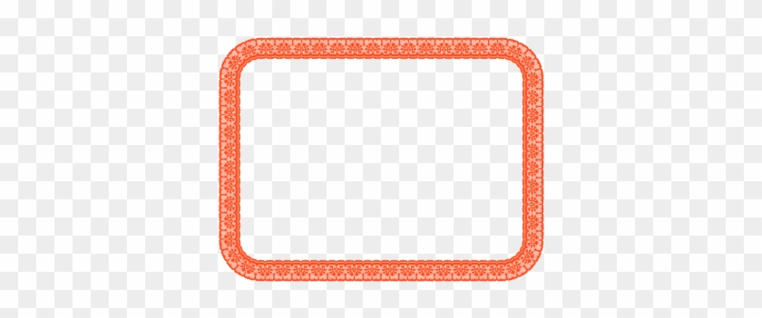 Orange Fourth Sheet Lace Border - Red Certificate Border Transparent #201306