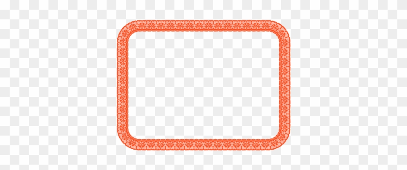 Orange Fourth Sheet Lace Border - Red Certificate Border Transparent #201306