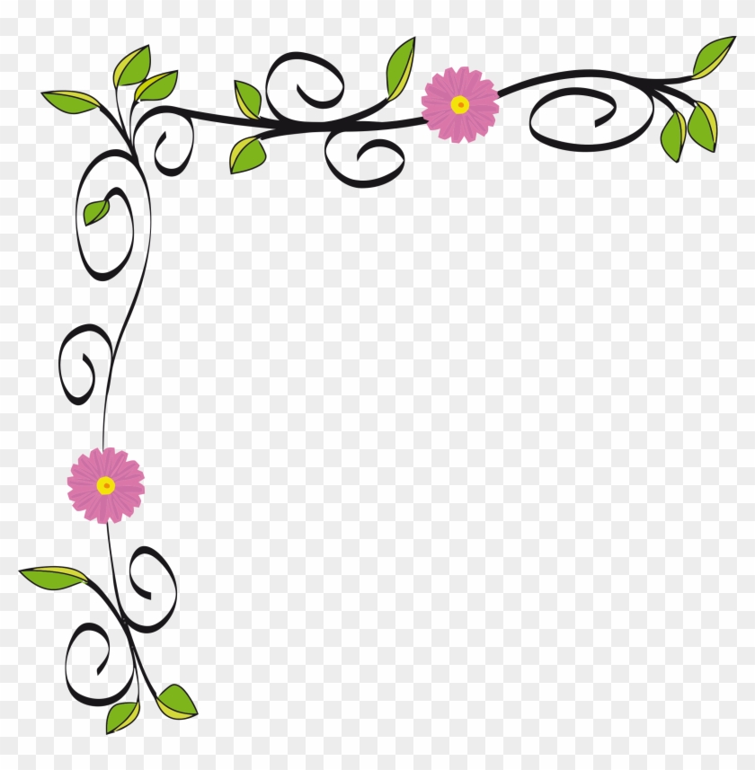 Clipart - Clip Art Flowers Border #201339