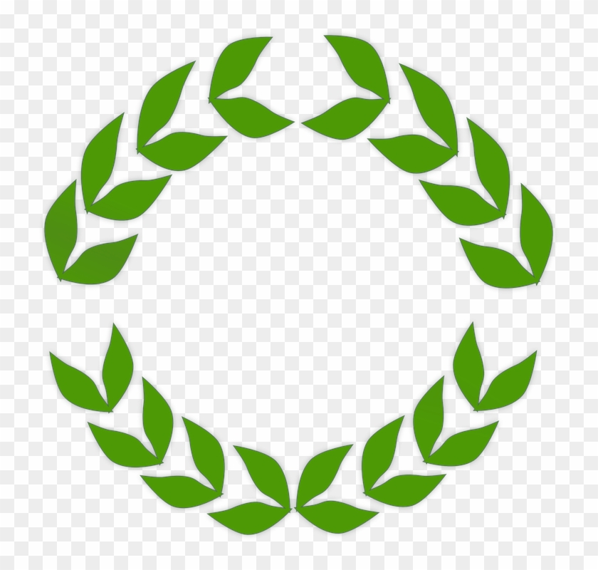 Olive Wreath Clip Art Green Tree Vine Leaves Laurel - Vine Leaves Clip Art #201353