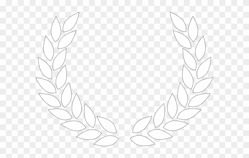 White Laurel Wreath Vector #201355