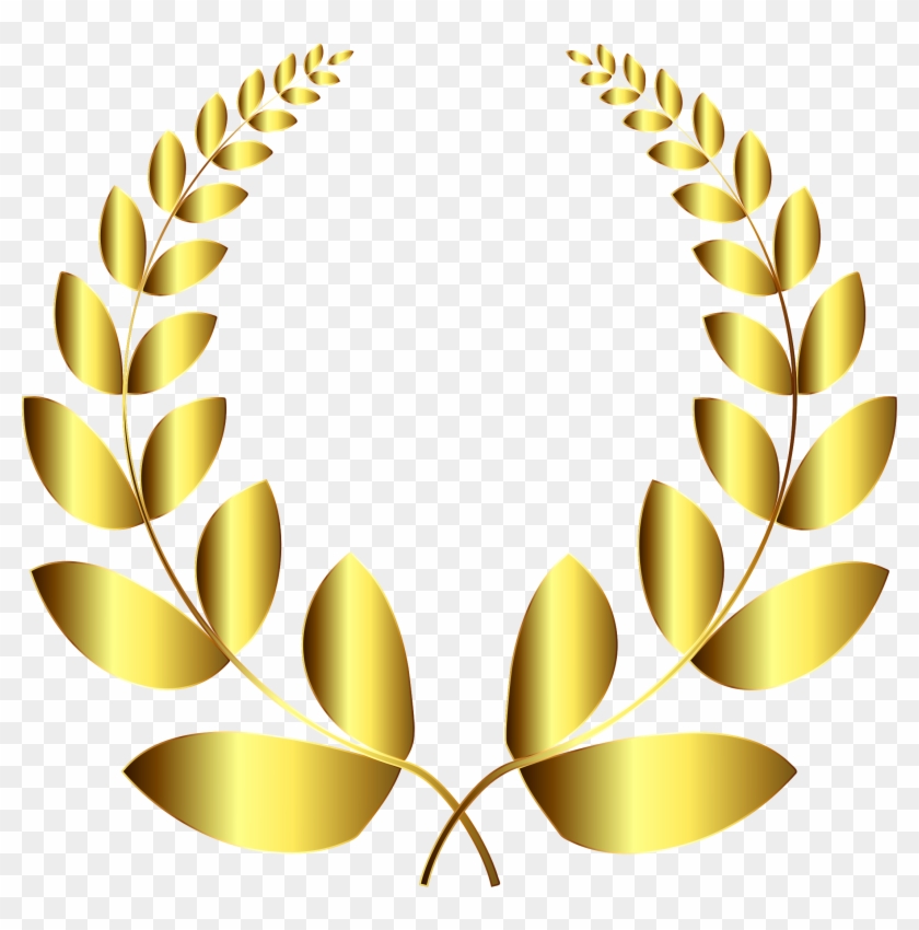 Medium Image - Gold Laurel Wreath Png #201450