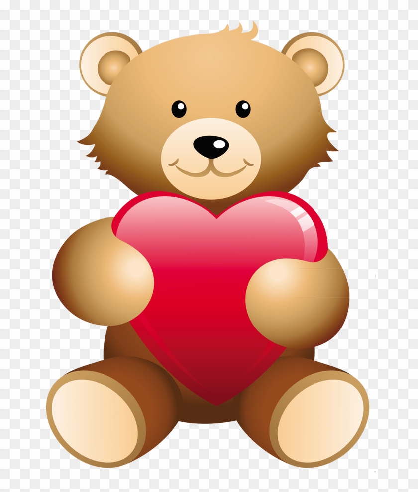 Teddy Bear Heart Clip Art - Teddy Bear Heart Clip Art #201502