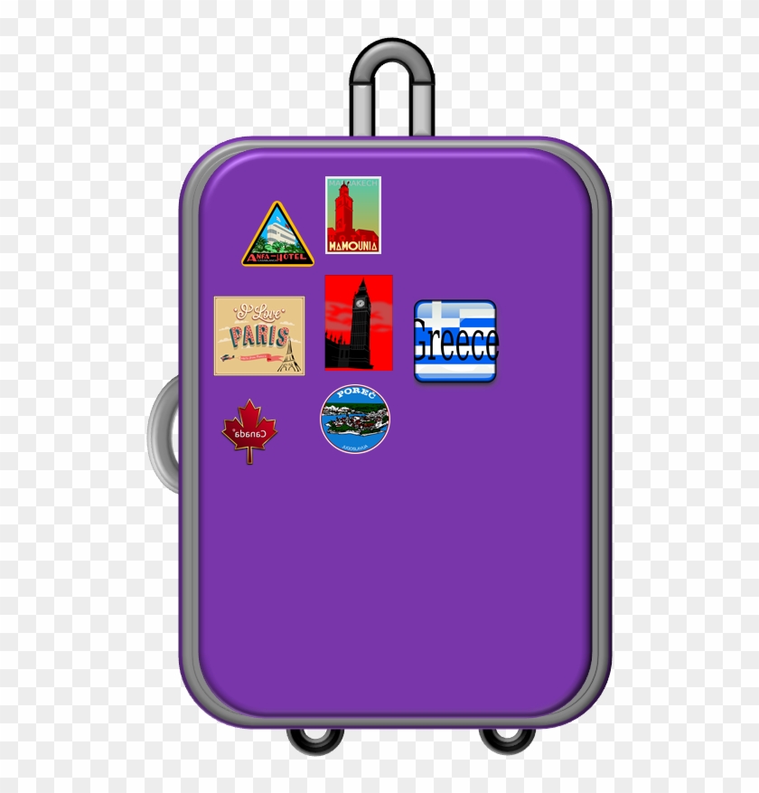 Pink Luggage Clipart Cliparts And Others Art Inspiration - Suitcase Clip Art Transparent #201482