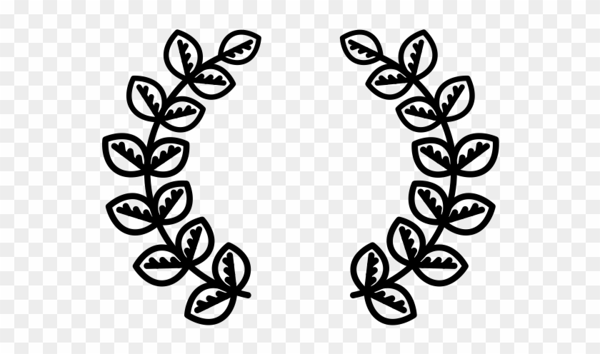 Laurel Wreath Rubber Stamp - Corona De Laurel Para Colorear Png #201487