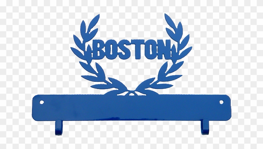 Boston Marathon Blue Race Bib Display Holder - 2018 Boston Marathon #201503