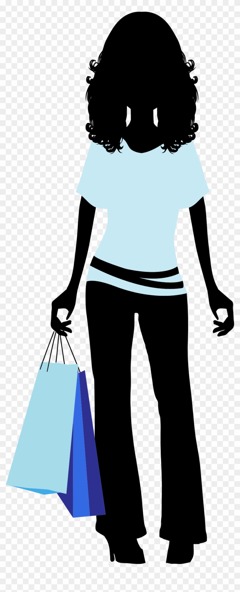 Clipart - Shopping Woman Icon Png #201522
