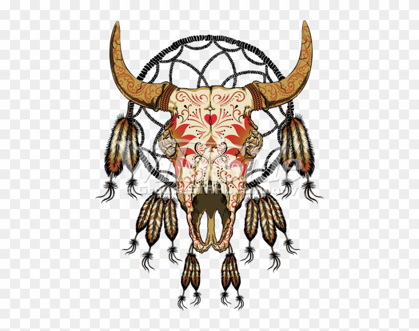 Cow Skull Southwestern Dream Catcher - Dream Catcher Skull Transparent #201592