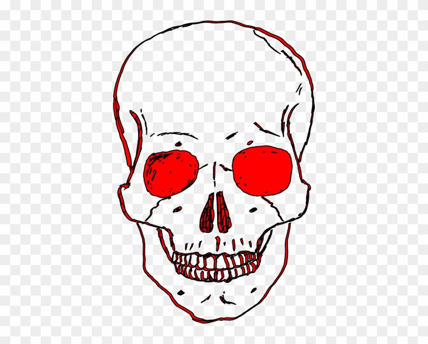Red Skull Clip Art At Vector Clip Art - Skull Clipart Transparent Background #201635