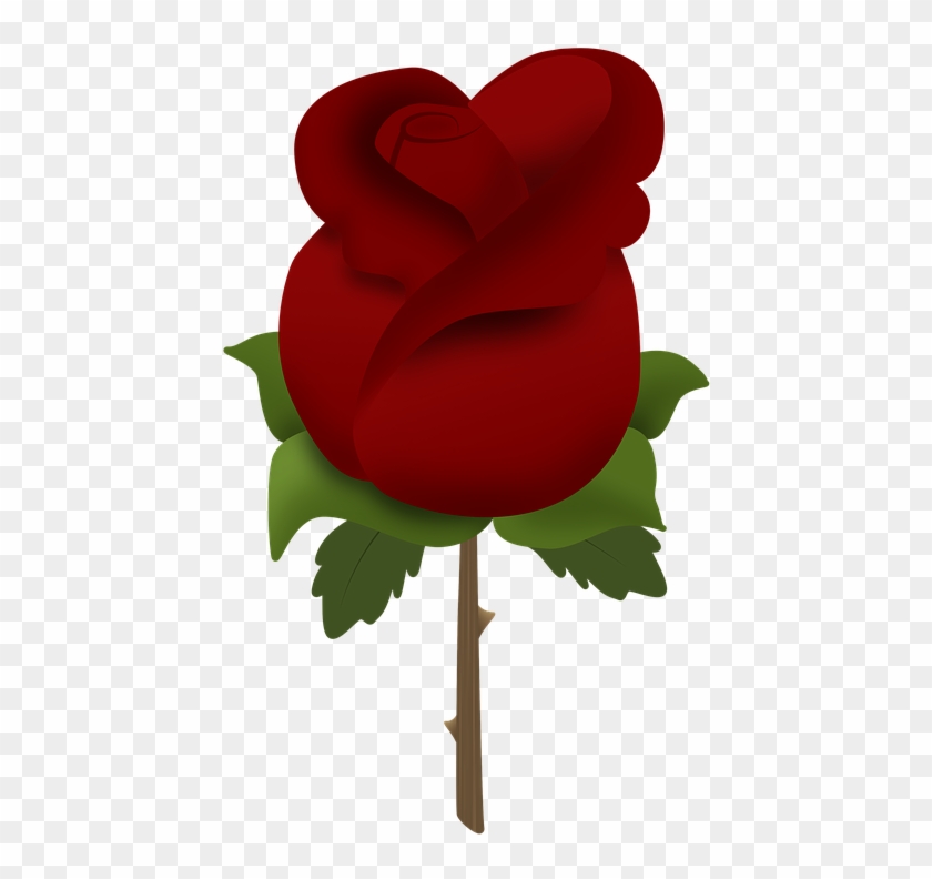 Red Rose Clipart Rose Bush - Heart #201720