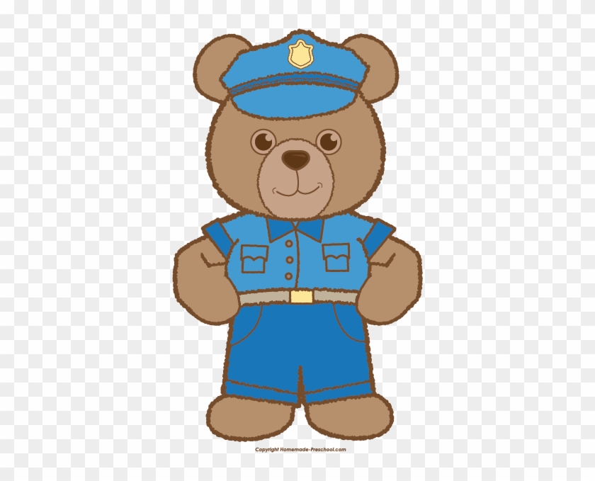 Click To Save Image - Teddy Bear Police Cartoon #201821