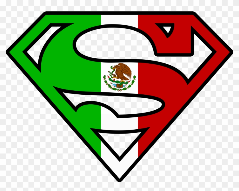 Mexican Clip Art Free - Mexican Flag Superman Logo #201868