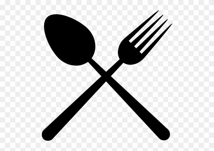 Restaurant Clipart Spoon Fork Crossed - Spoon And Fork Logo Png #201896