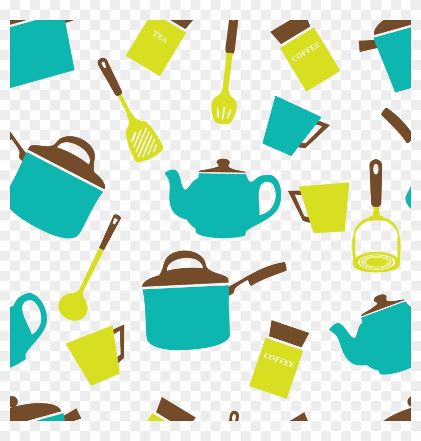 Kitchen Utensils Crockery Wallpaper - Kitchen Tools Clipart #201905