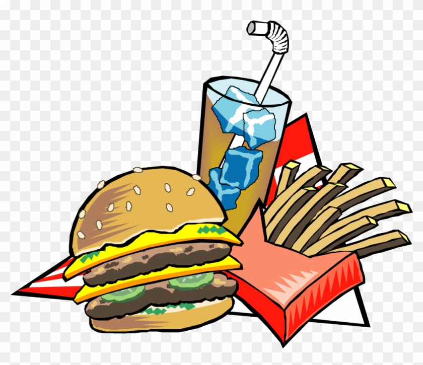 Hamburger Fast Food Eating Clip Art - Hamburger Fast Food Eating Clip Art #201956