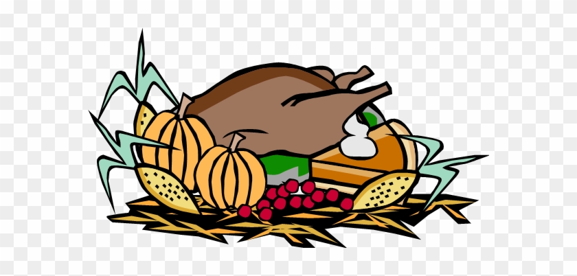 Thanksgiving Food Basket Clip Art - Basket Of Food Clipart Png #201945