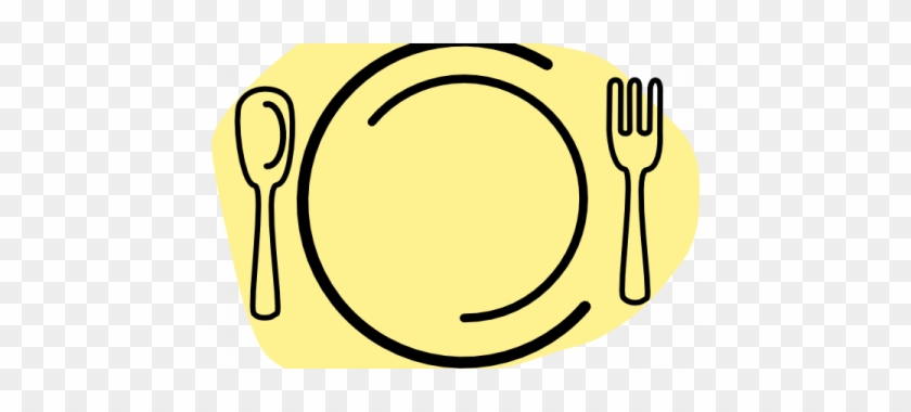 Southern Soul Food Clip Art - Plate Fork And Knife Clipart #201968