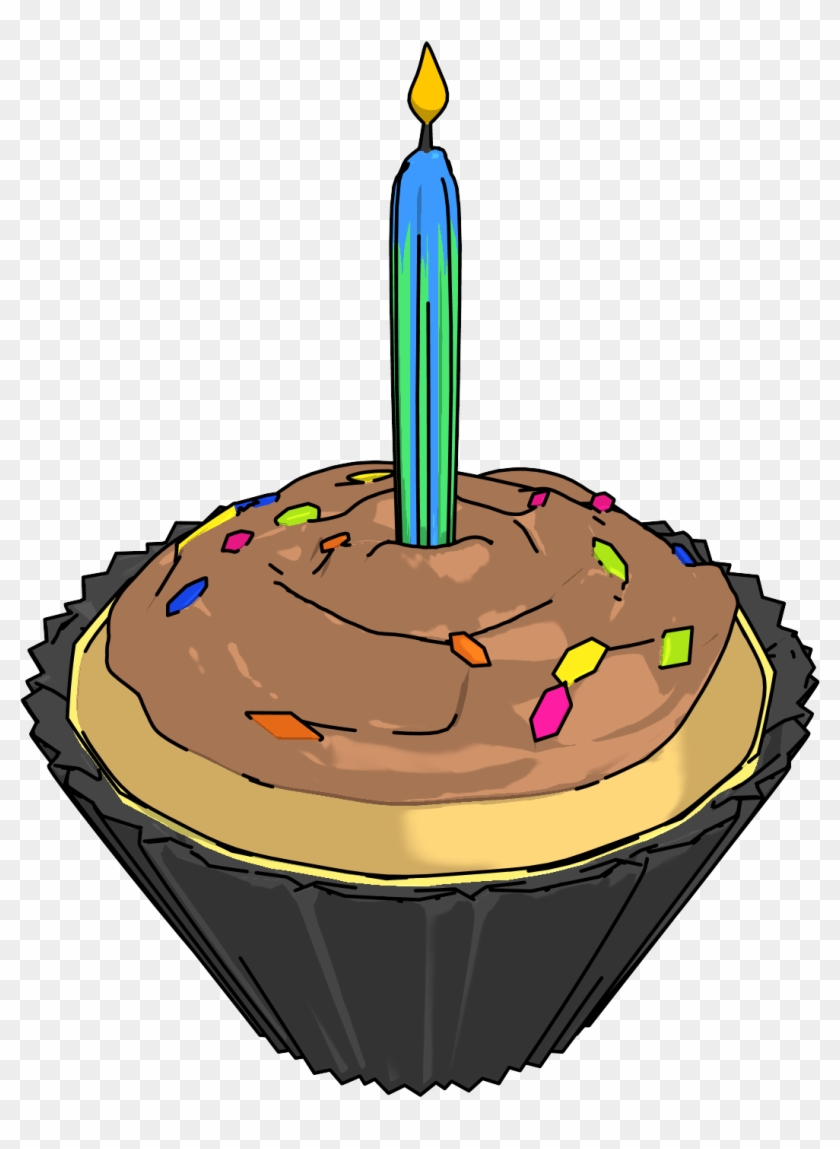 Birthday Party Cupcake Png Clipart - Clip Art #202007