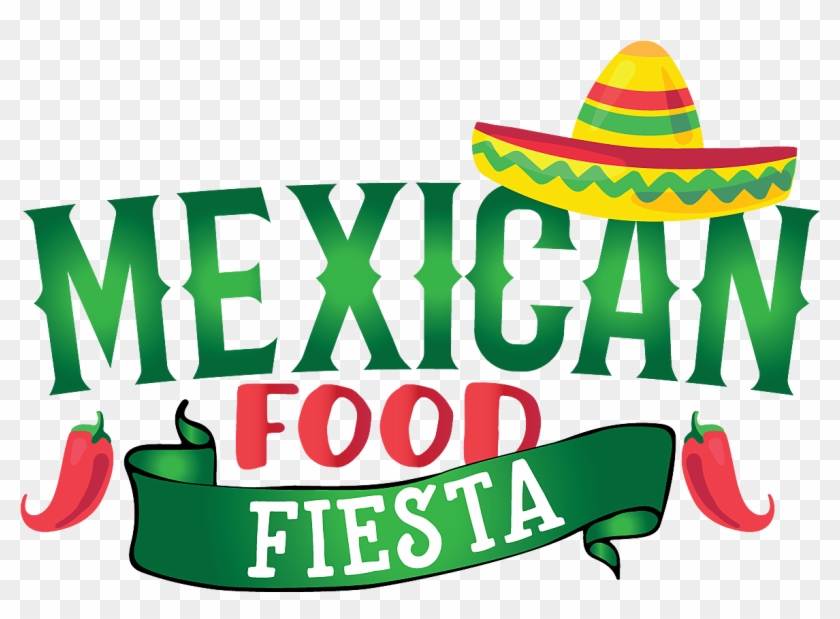 mexican catering clipart with blue