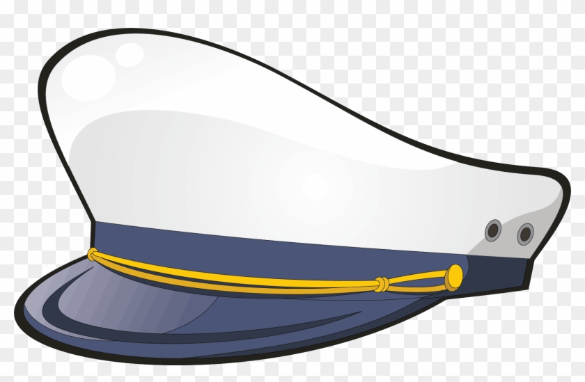 Sailor Cap Hat Clip Art - Free Captain Hat Vector #202059