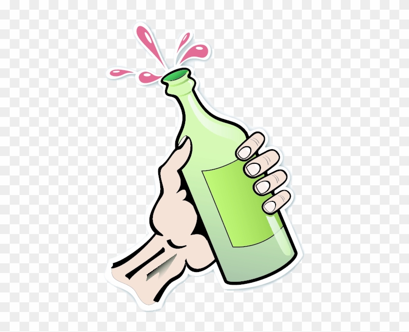 Source - Clipart - Bottle In Hand Png #202062
