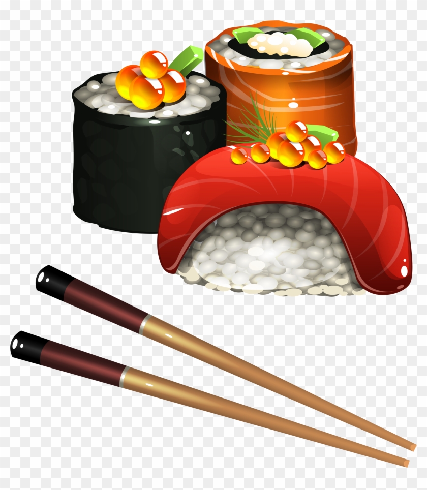 Sushi Japanese Cuisine Tamagoyaki Onigiri Clip Art - Sushi Japanese Cuisine Tamagoyaki Onigiri Clip Art #202339