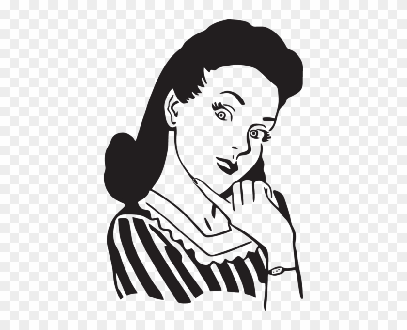 Vector Clipart - 1940's Woman Clipart #202128