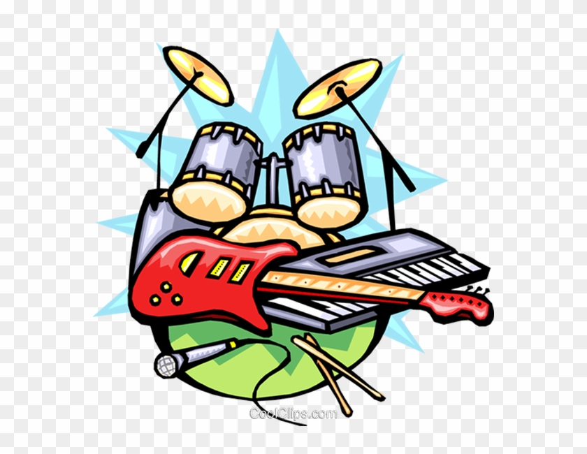 Rock And - Rock Band Instruments Clip Art #202156