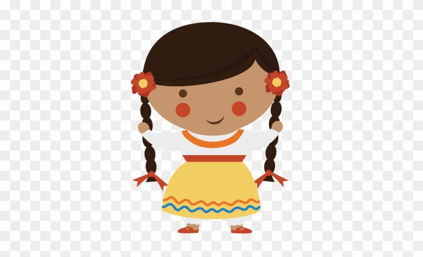 Mexican Clipart - Hispanic Girl Clip Art #202176