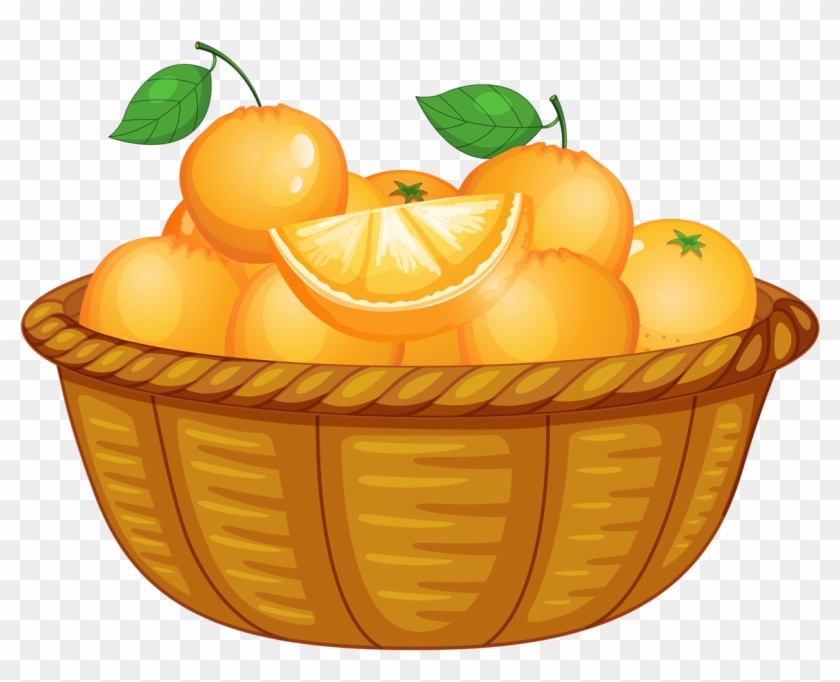 Comida, Frutas Bebidas Etc - سلة برتقال كرتون #202285