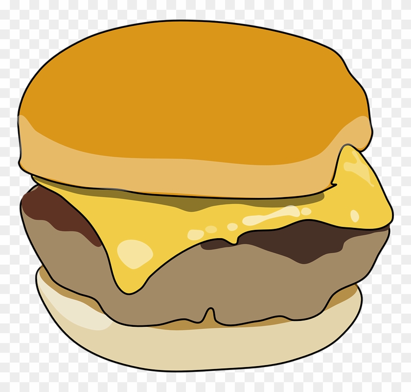 Burger Clipart Transparent Background - Breakfast Sandwich Clipart #202373