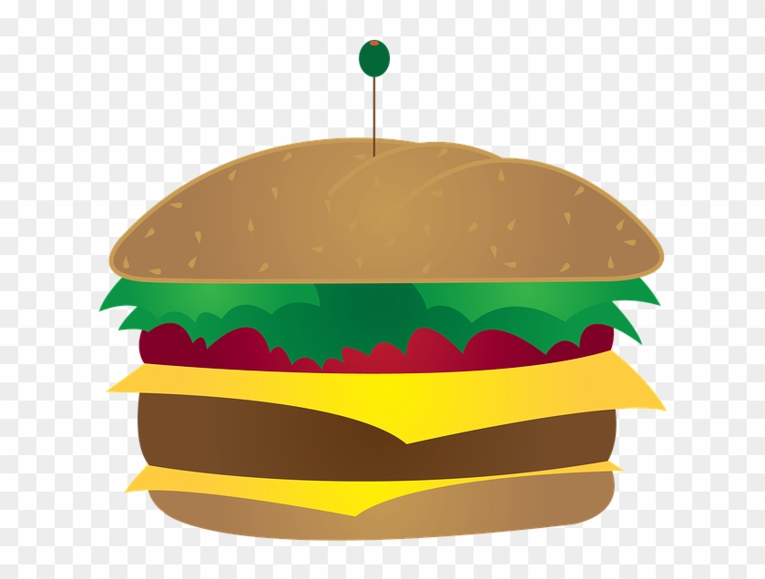 Burger Clipart Transparent Food - Burger Illustration Png #202375