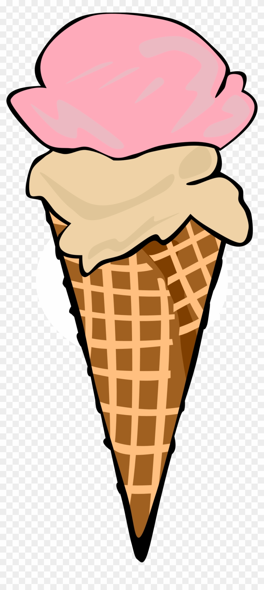 Food, Desserts, Ice Cream Cones, Waffle, - Ice Cream Cone Clip Art #202382