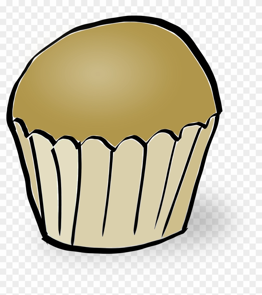 Muffin Clipart Plain Pencil And In Color Muffin Clipart - Clip Art Muffin #202412