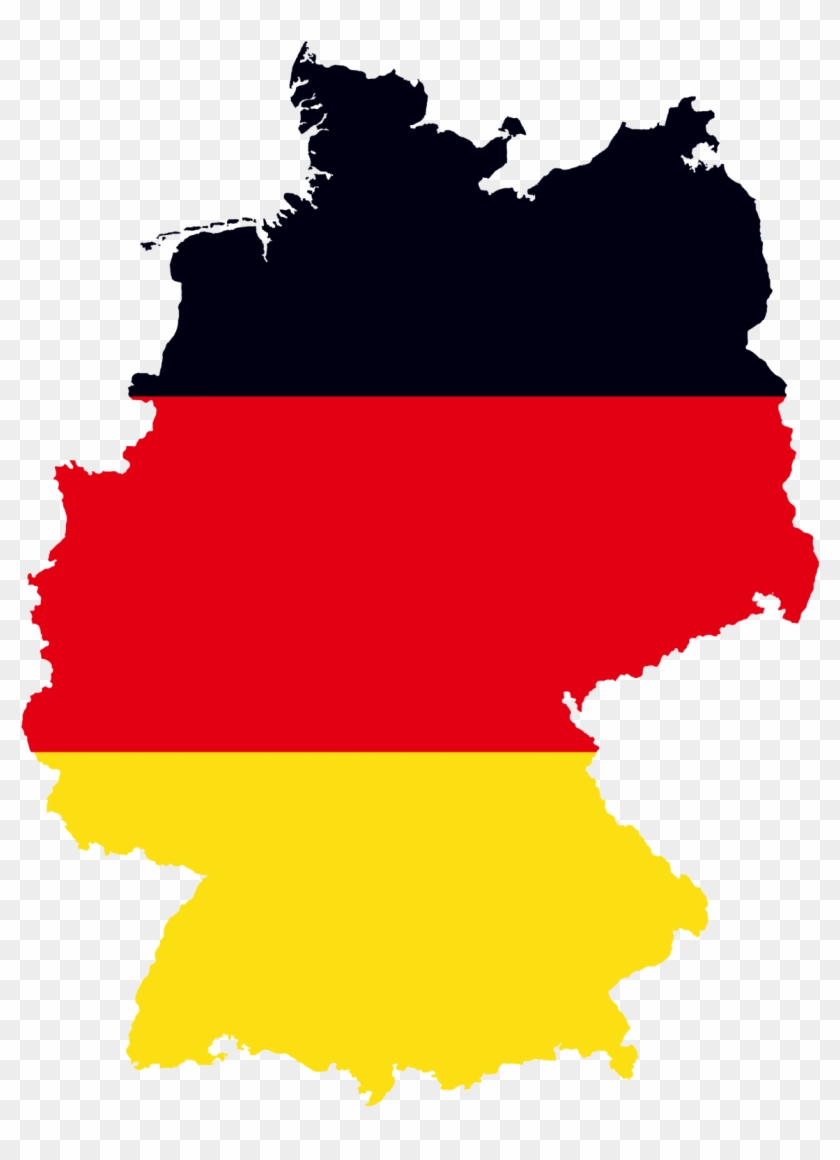 German Flag Map Png - Germany With German Flag #202486