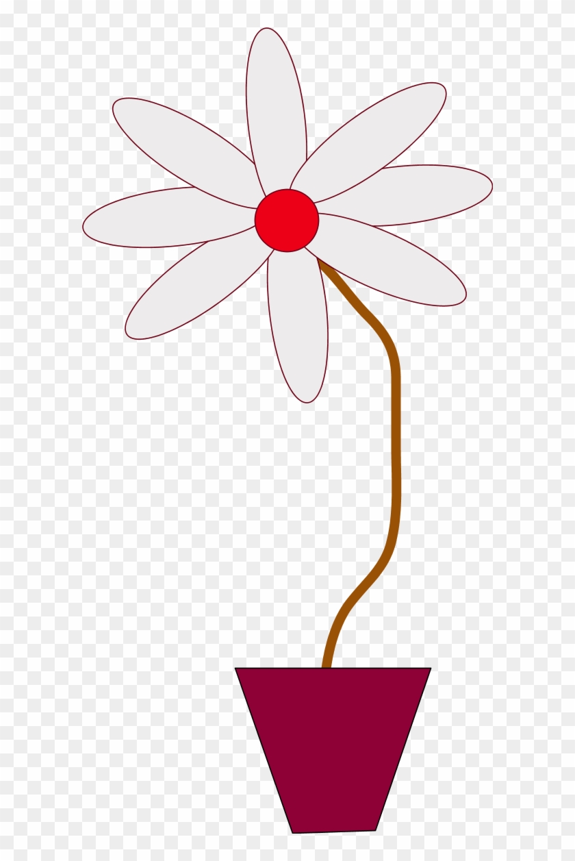 Flower In A Pot - Clip Art #202526