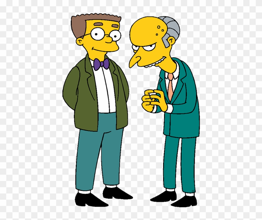 The Simpsons Clip Art - Simpsons Mr Burns And Smithers - Free Transparent P...