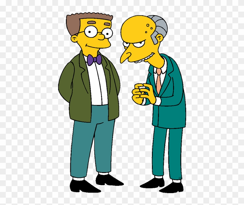 The Simpsons Clip Art - Simpsons Mr Burns And Smithers #202530