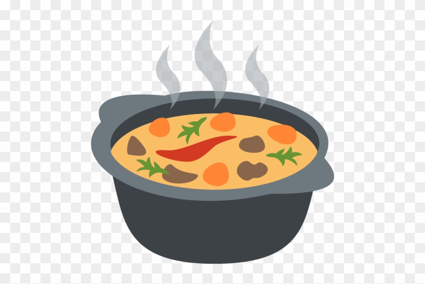 Pot Of Food Emoji Vector Icon - Emoji Food Png #202572