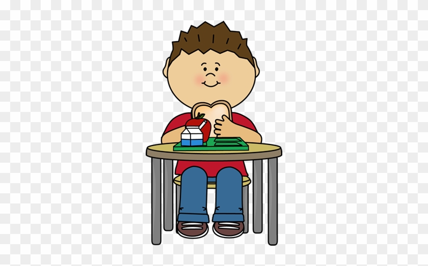 Boy Eating Lunch Clipart #202628